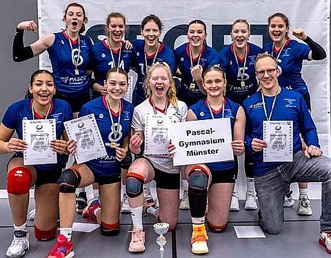 Volleyballteam WK II Pascal-Gymnasium 2023
