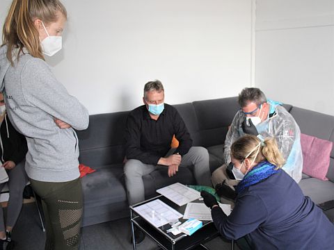 Schnelltest im Sportinternat