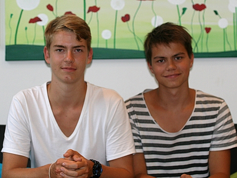 Yannik Sacherer (links), Maximilian Micus